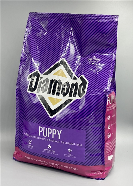 Puppy diamond dog food hotsell